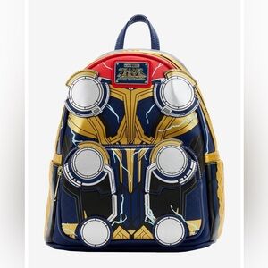 NWT Loungefly Marvel Thor love and thunder cosplay glow in the dark backpack